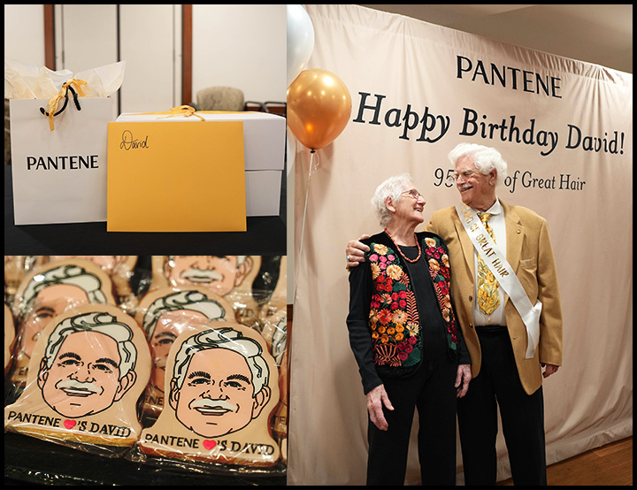 David Long 95 Yrs Old Pantene Model celebration