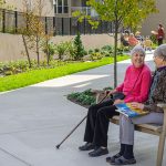 Residents Sitting in the Dream Garden