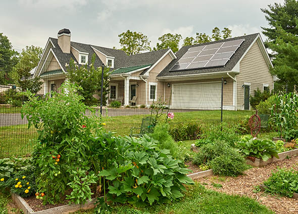 Foulkeways solar panel homes