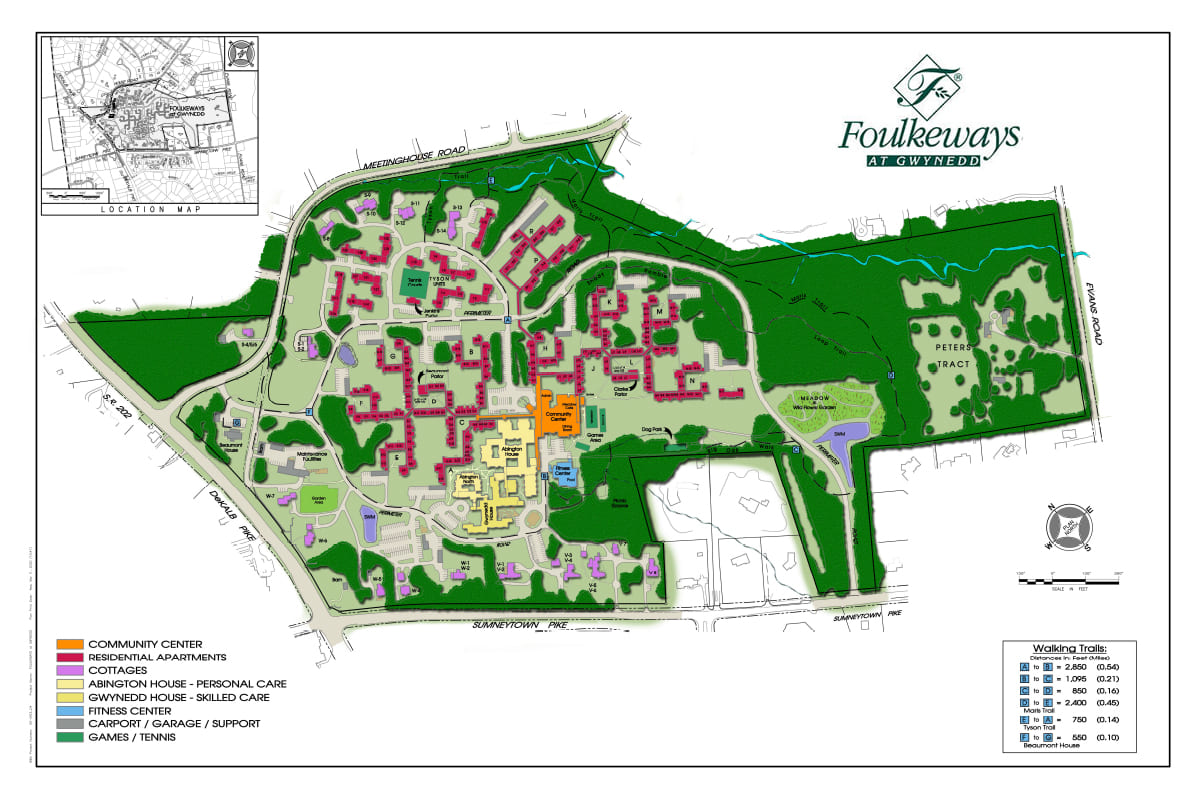 foulkeways-residences-community-map