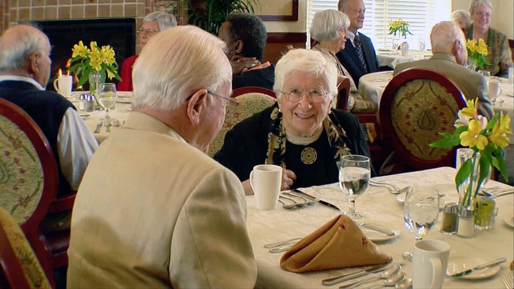 Residents Dining in the Main Dining Room